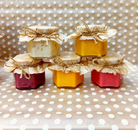 Мед - суфле, набор из 5 банок по 150 гр., стекло.