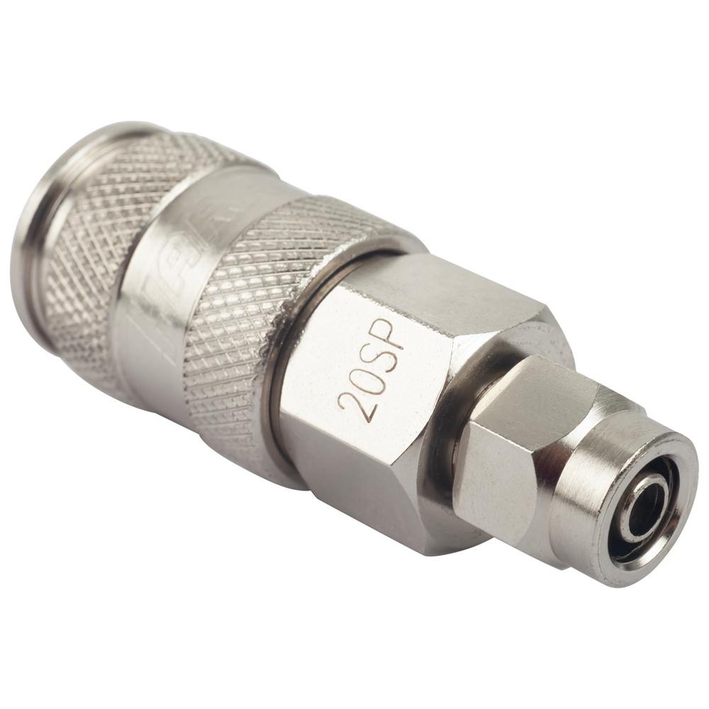 HRS-20SPA Harrison Пневматическое быстроразъёмное соединение с обжимным креплением PU шланга Ø 5х8 м