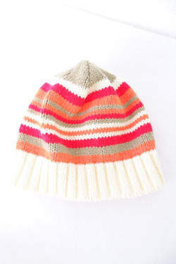 Шапка полосатая демисезонная