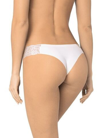 Трусы-бразилиана с V-посадкой (Размер: M) (Цвет: молочный)