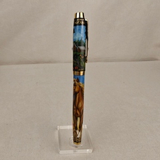 Ручка с колпачком расписная Parker "Рыжий Конь" в футляре