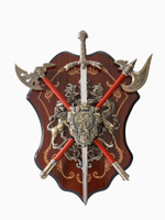 Рыцарское панно Геральдика "Герб со львом"