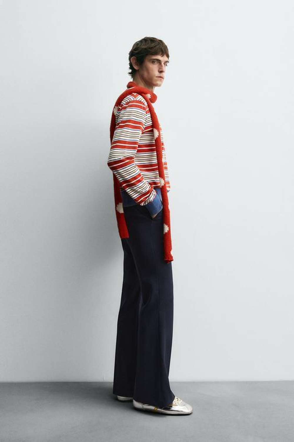 ZARA HARRY LAMBERT X DISNEY ФУТБОЛКА В ПОЛОСКУ, КРАСНЫЙ/ТЕМНО-СИНИЙ