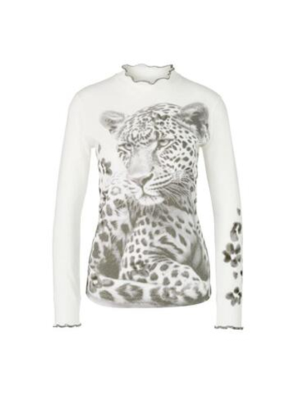 Marc Cain Водолазка из хлопка в рубчик