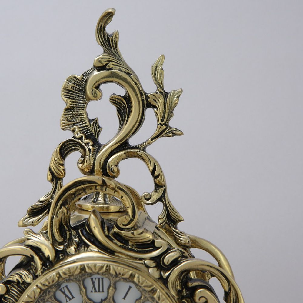 Bello De Bronze Часы Долфин каминные, золото