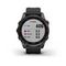 Умные часы Garmin FENIX 7S Solar серый с черным силиконовым ремешком