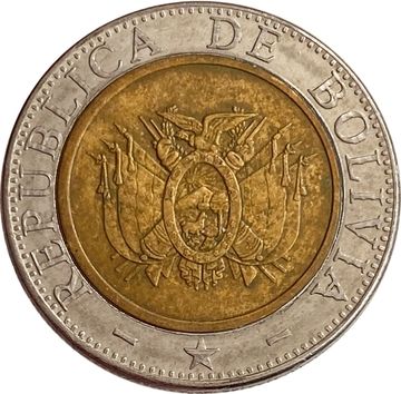 5 боливиано 2004 Боливия