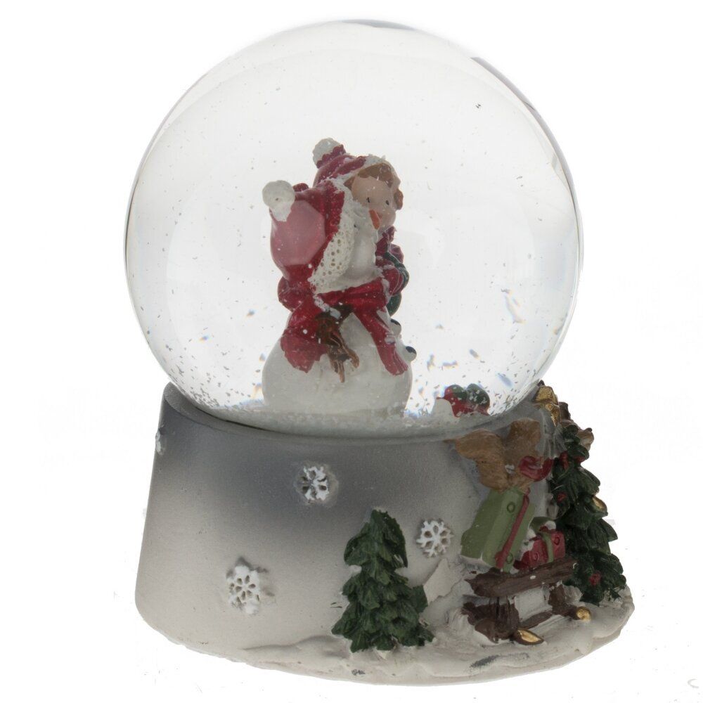 GAEM Фигурка декоративная "Снеговик" в стекл шаре, L7 W7 H8,5 см, 2в.