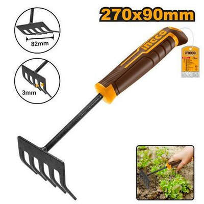 Садовые грабельки 270 мм. SUPER INGCO HFTR1008