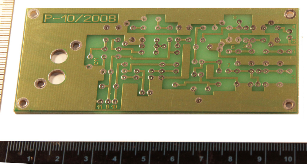 Печатная плата простого трехдиапазонного (7, 14, 21 МГц) приемника прямого преобразования. (Авторский вариант).