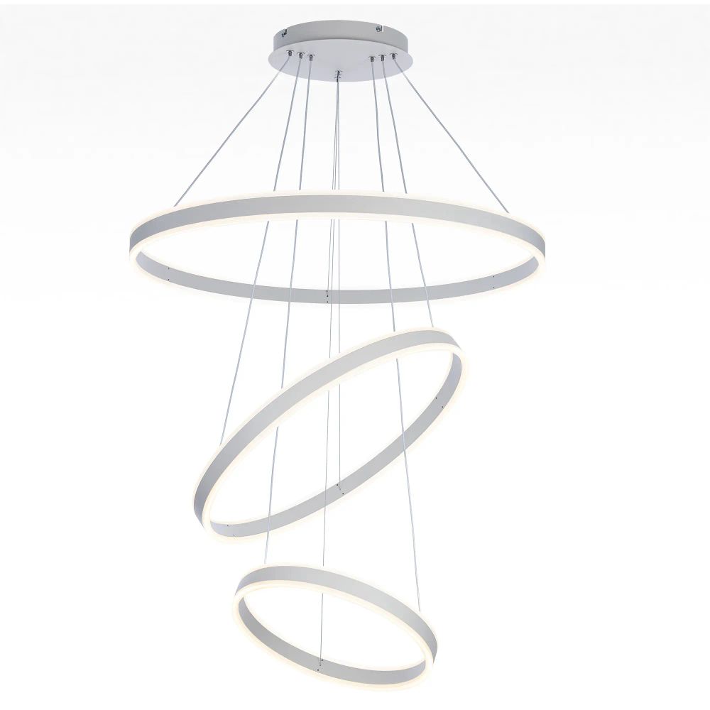 Citilux Дуэт CL719680 LED Люстра подвесная с пультом Белая