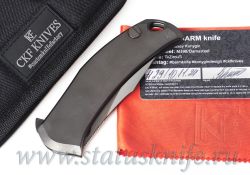 Нож CKF/Коныгин Barm DLC/зеркало, сталь М398, рукоять титанфотография - 10