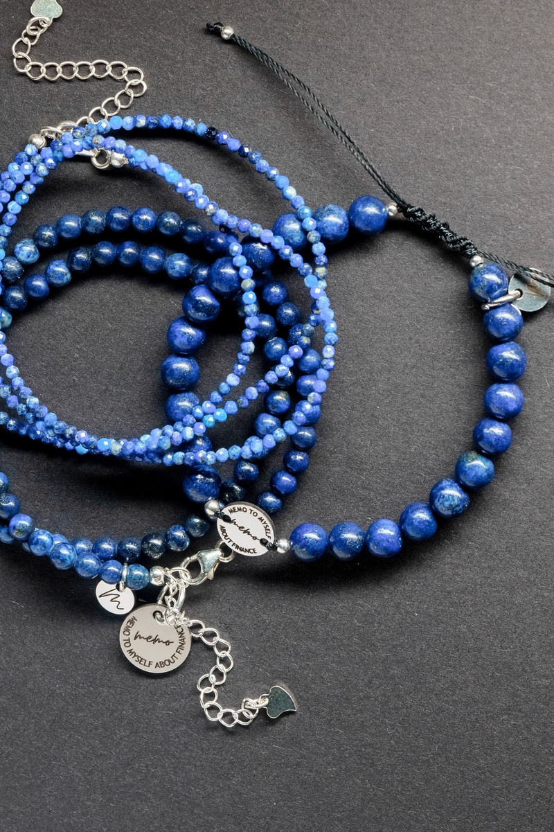 XXX Браслет "Memo about Wealth" шамбала из лазурита