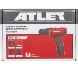 Дрель-шуруповерт, 25 мм, 12 В, 1700 об/мин, патрон - быстрозажимной, разноцветный