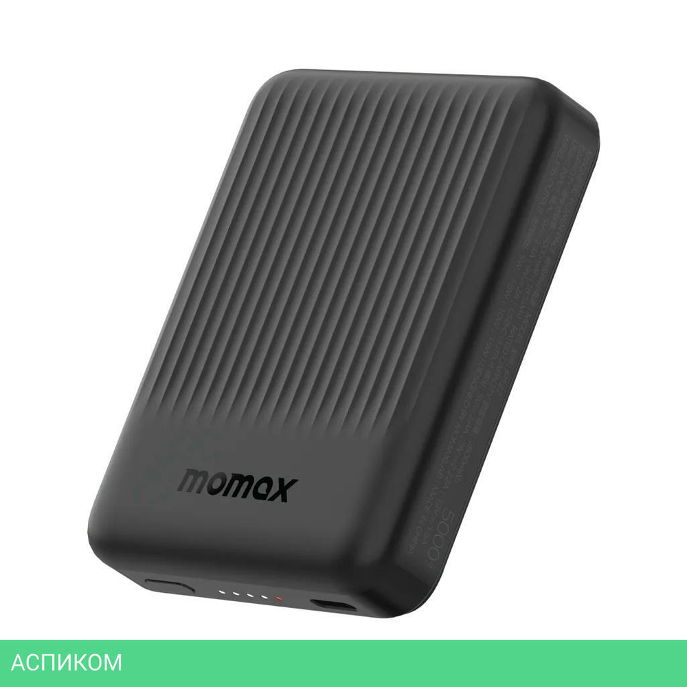 Портативное зарядное устройство Momax IP122 Q.Mag Minimal Black (IP122D)