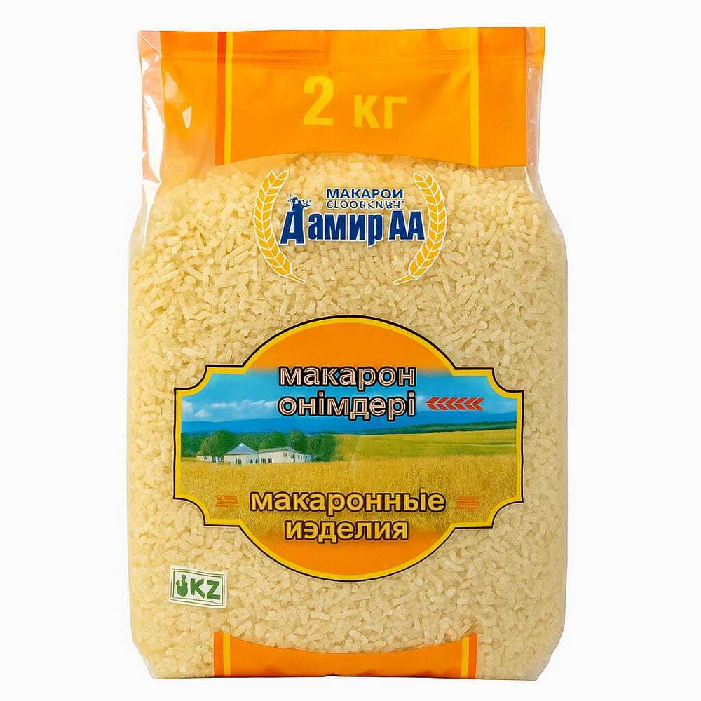 Макароны Дамир АА кривые 2 кг