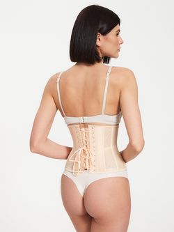 Нюдовый прозрачный корсет MINI