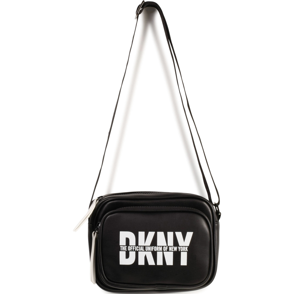 Сумка DKNY Черный/Ремешок: черная тесьма-логотип/Белый DKNY (Девочка)