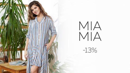 Скидка 13% на все товары бренда Mia-Mia! 🌷