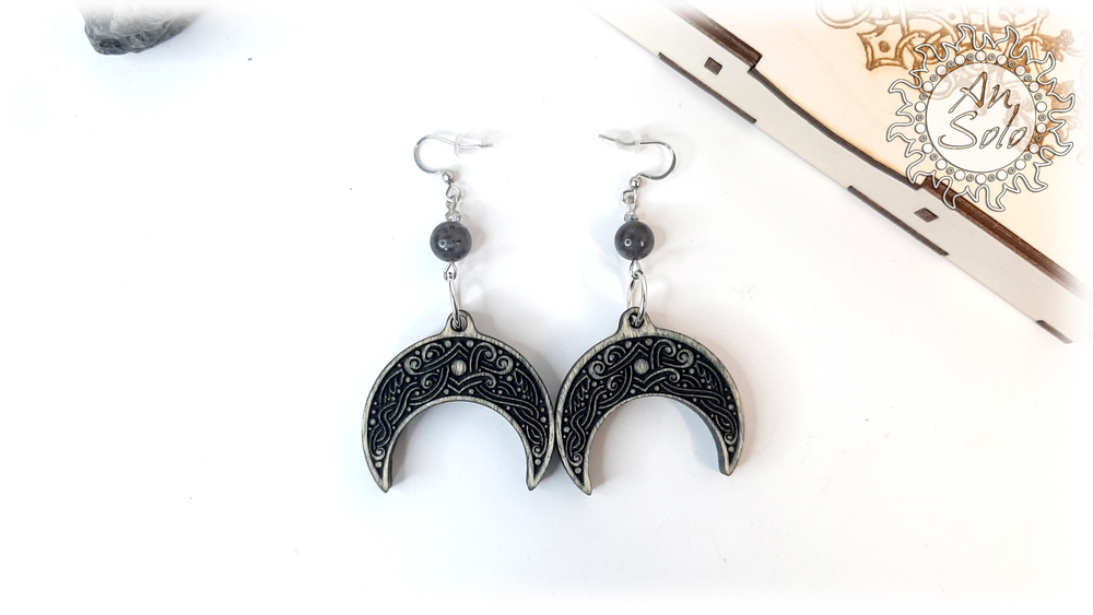 Комплект украшений "Ночные узоры"