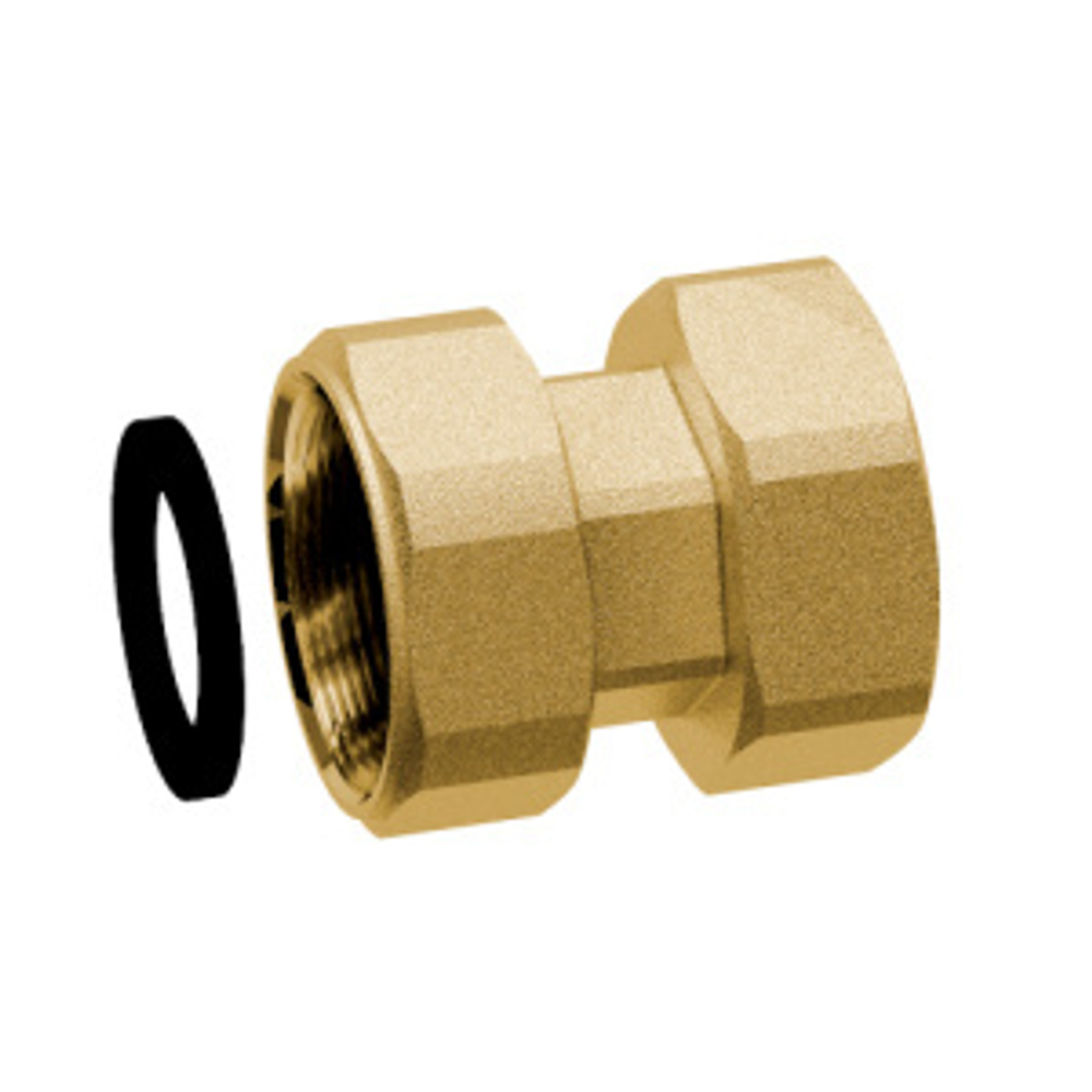 Переходник 2"х1 1/2", ВР-накидная гайка с EPDM, латунный FAR