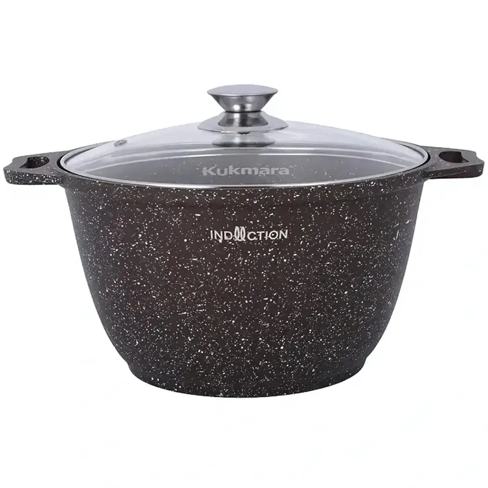 Кастрюля-жаровня 4л квадратная 260х260мм со стекл.крышкой, АП линия «Granit Ultra» (original)