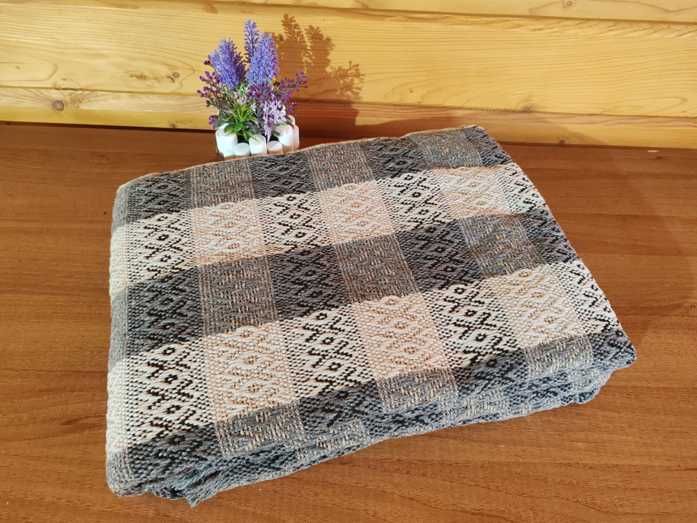 Плед, клетчатый, евро, 210х240 см, ПАН