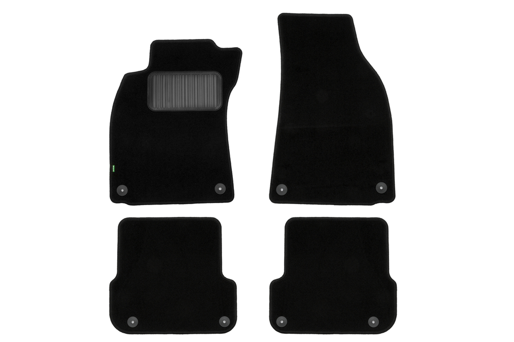 Коврики в салон для AUDI A4 8E АКПП 2004-2009, седан, универсал, 4 шт. (текстиль) KLEVER02040901210KH