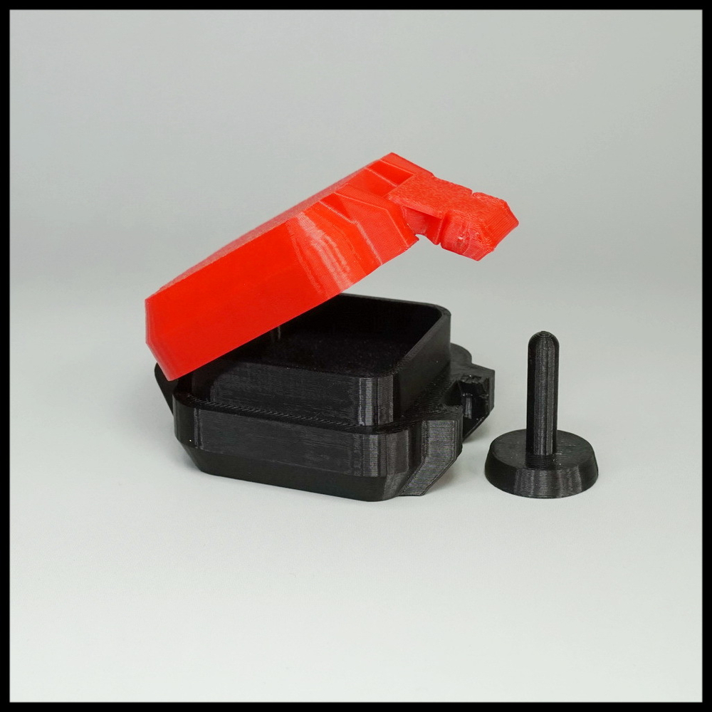 Бокс для хранения бусин , красный верх