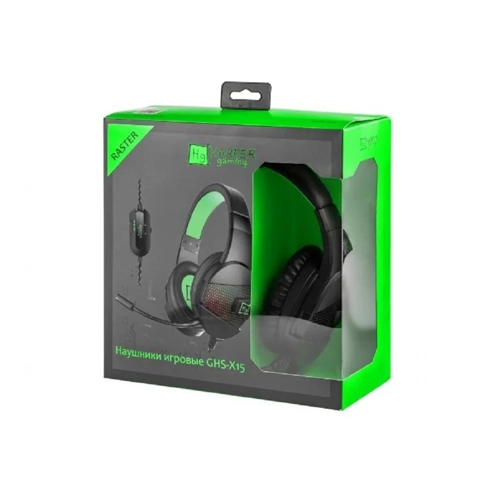 HARPER Harper Gaming GHS-X15 (32±15% Ohm; Чувствительность: 92 dB±3 при 1KHz; Частотная характеристика: 20 Гц-20 кГц; Чувствительность микрофона: -52±3dB)