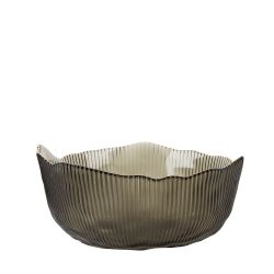 Салатник, набор 3шт. "Frost stripe" (серый) d=12,5/15,5/19см (стекло) (транспортная упаковка)