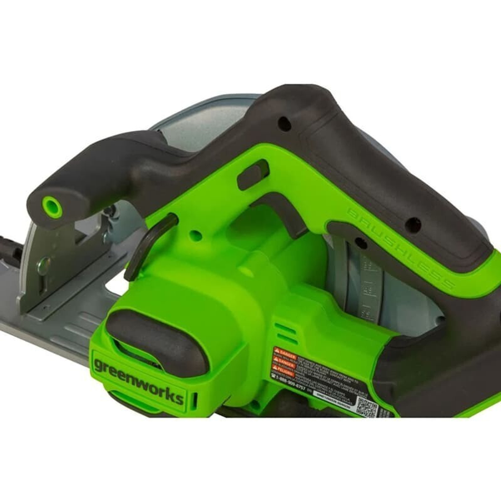 Пила циркулярная аккумуляторная 24V Greenworks G24CS б/щ 185мм без АКБ и ЗУ