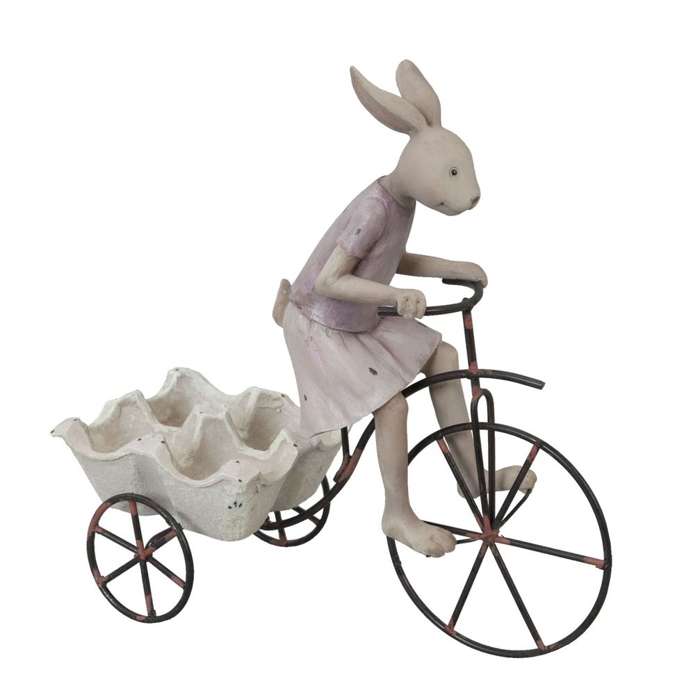Декоративная фигура &quot;Кролик на велосипеде&quot;