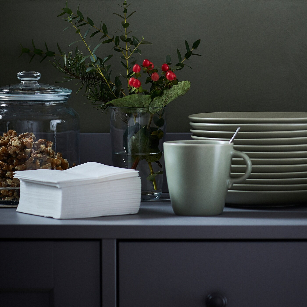 IKEA FANTASTISK  (ИКЕА ФАНТАСТИСК)  -  Салфетки, белые, 24x24 см