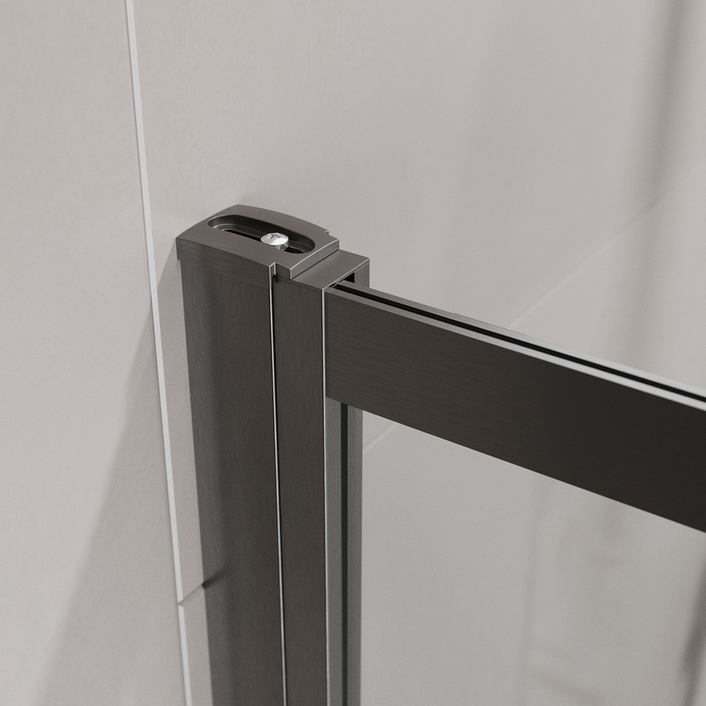 Душевая шторка на ванну CEZARES SLIDER-FIX-VF-11-90/150-C-GM с фиксированным креплением одной створки