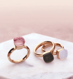 Кольцо Qudo Firenze smoky quartz 18 мм 610131 BW/RG
