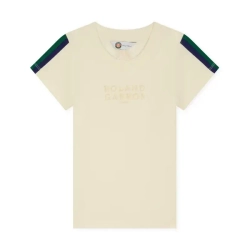 Футболка для девочки Roland Garros Color Lines - ecru