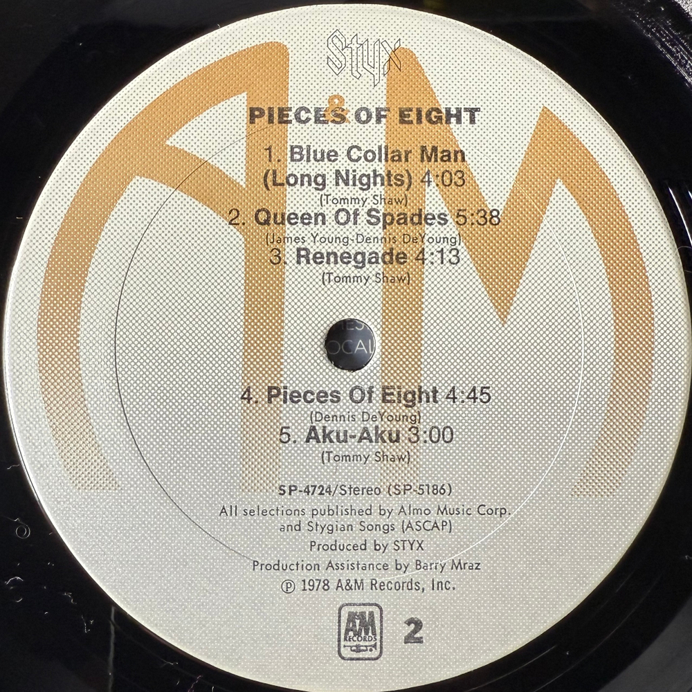 Styx ‎– Pieces Of Eight (США 1978г.)