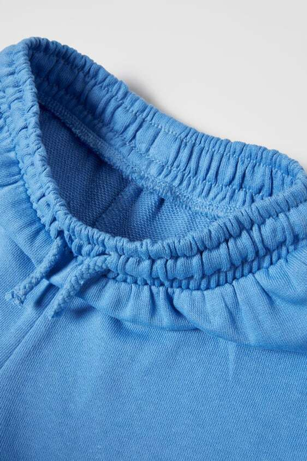 ZARA ШОРТЫ ИЗ МЯГКОЙ ТКАНИ, СИНИЙ