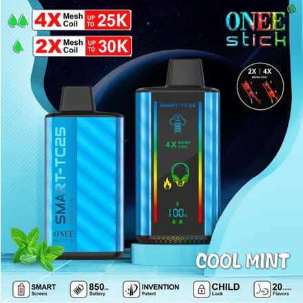 Kangvape TC25K Cool mint - свежая мята 25000 затяжек 20мг Hard (2% Hard)