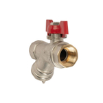 Кран шаровый ВР 1/2" с фильтром бабочка HLV