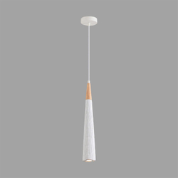 8352/1C SUSPENTIONI LN26 325 белый/бежевый, металл/дерево/цемент Подвес GU10 LED 5W 220V EOLIANA