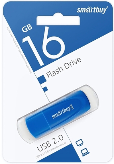 Флеш-накопитель 16 Gb Smartbuy Scout Blue