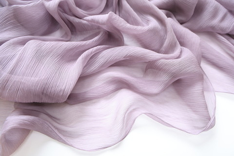 Натуральный шелк-крепон сиреневый