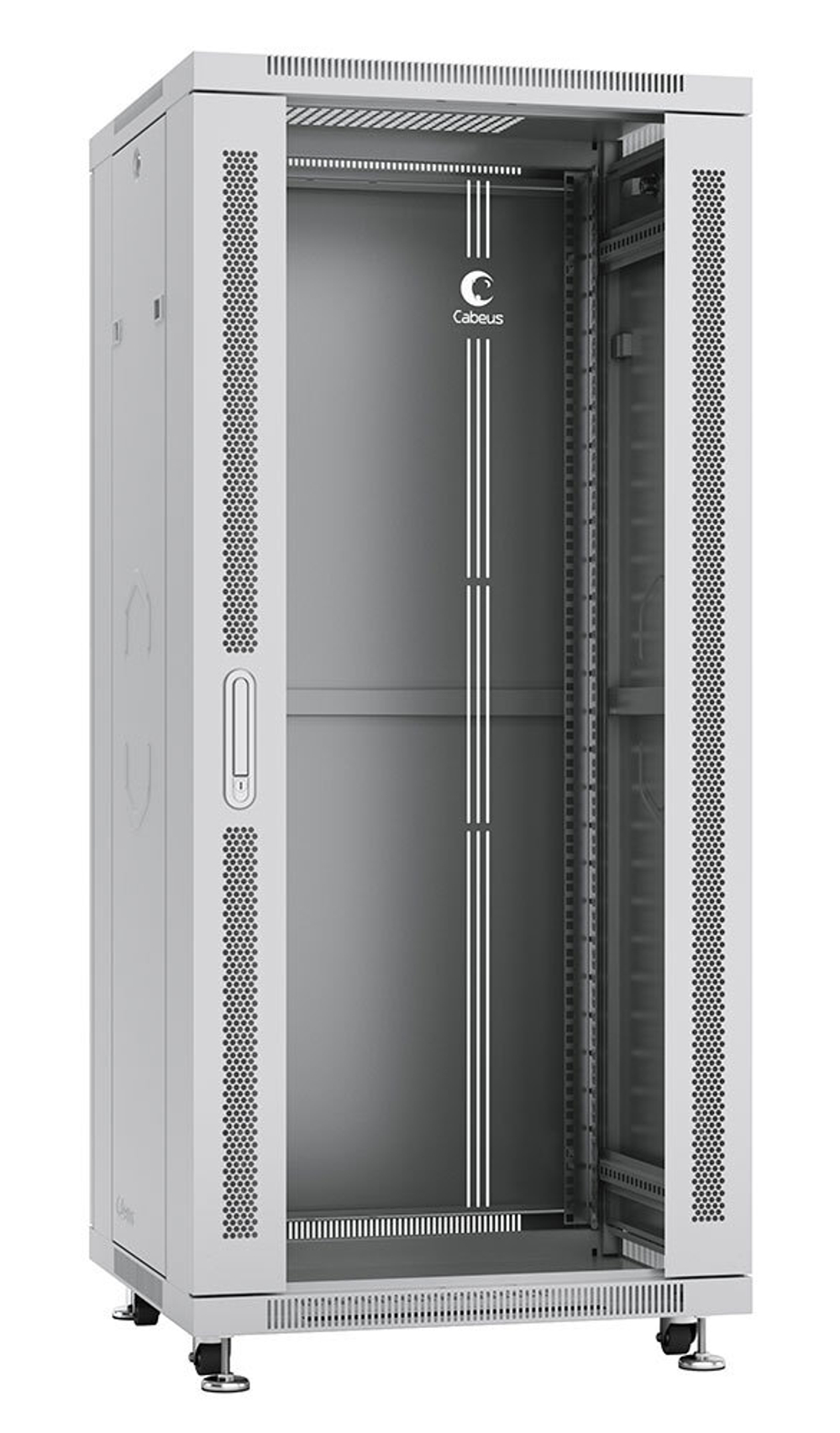 Шкаф напольный 19", 27U Cabeus SH-05C-27U60/60