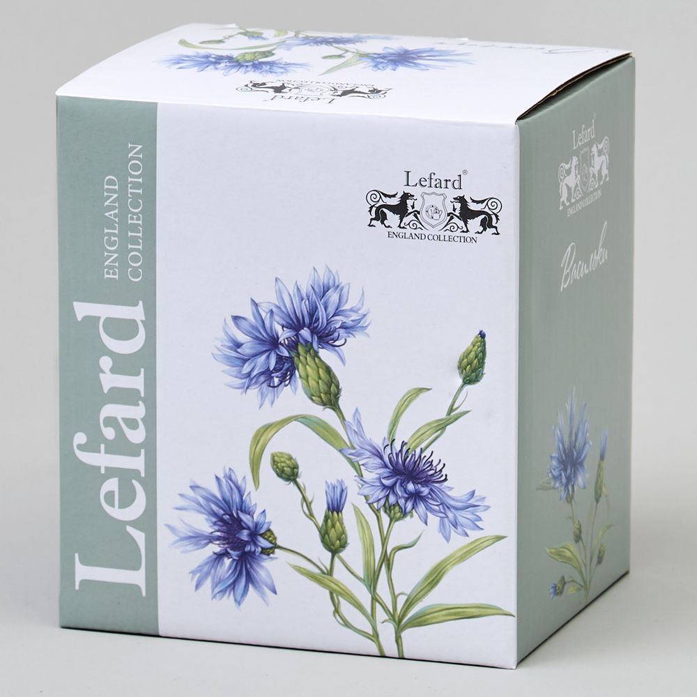 КРУЖКА ЗАВАРОЧНАЯ LEFARD "ВАСИЛЬКИ" С КРЫШКОЙ И СИТОМ 350 МЛ