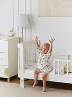 Детская кроватка-трансформер Happy baby Mommy Love в комплекте с расширением 160х70 milky