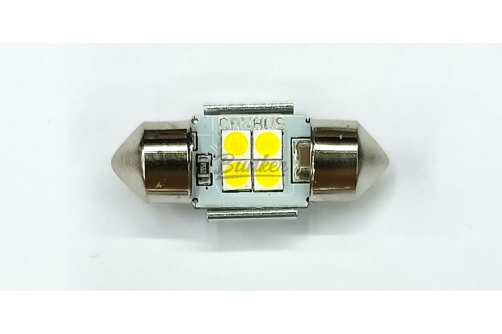 Светодиодная лампа Bunker C5W 4SMD 6000K 12V 28mm Белая