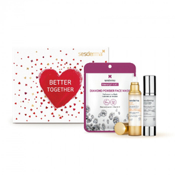 Sesderma BETTER TOGETHER - Подарочный набор (Крем-гель ACGLICOLIC FORTE, 50 мл + Флюид для сияния кожи C-VIT,50 мл + Маска BEAUTYTREATS Diamond с алмазной пудрой, 1 шт)