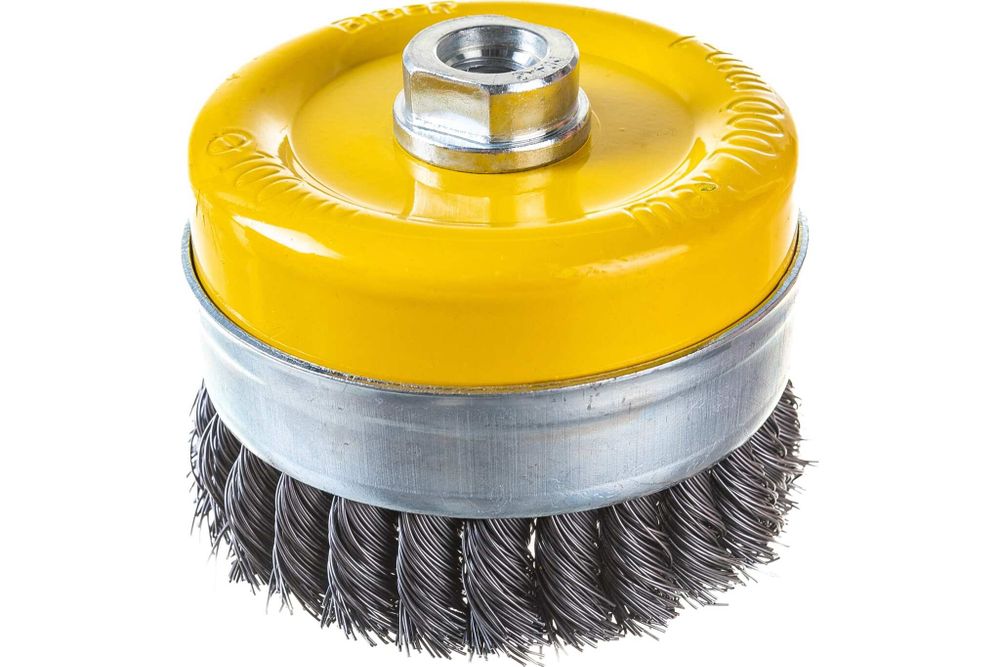 БИБЕР 70976 Щетка-крацовка чаша витая для УШМ 100мм (12/36)